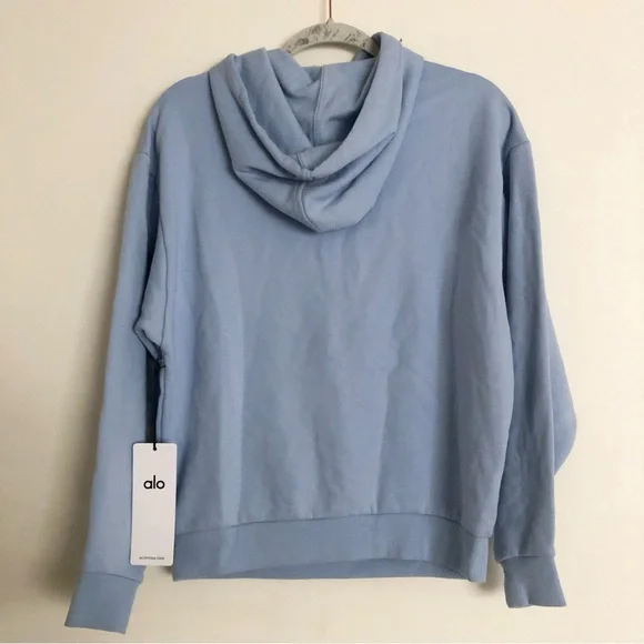 Alo Yoga Accolade Hoodie Seashell Blue XS - Picture 10 of 10